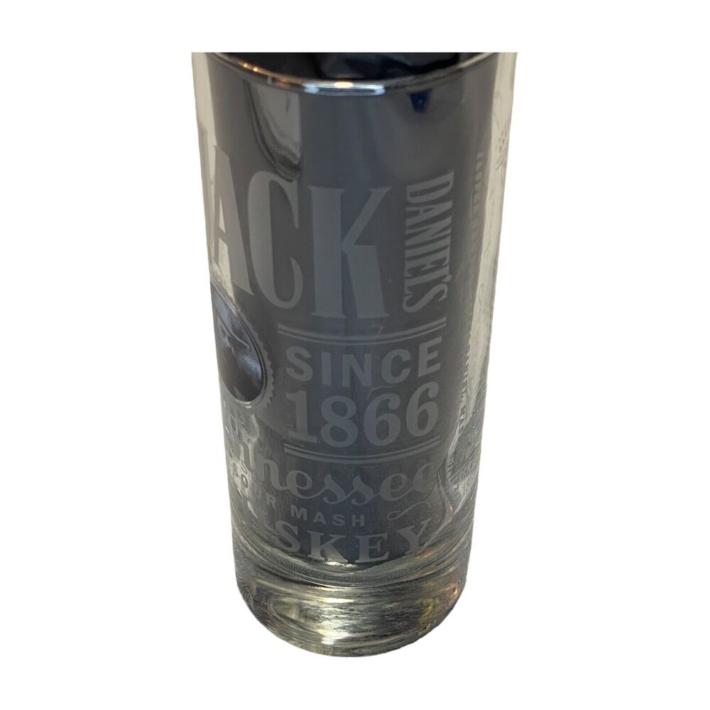 Vintage Jack Daniels Old No.7 Clear Tennessee Whiskey 6" Tall High Ball Glass - Picture 4 of 10